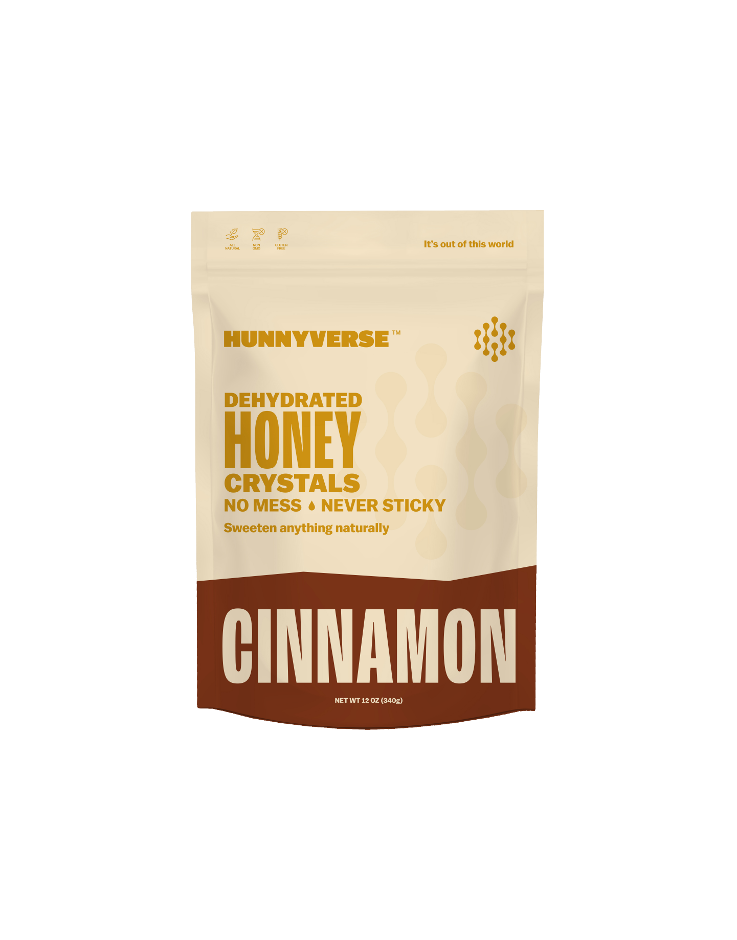 Dehydrated Cinnamon Honey - Value Pack - 12oz pouch.